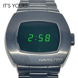 中古A/美品 HAMILTON ハミルトン H52434130 PSR MTX デジタルクオーツ BLACK PVD マトリックスモデル 世界限定1999本 ブラック 20507738