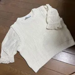 【新品未使用】ZARA    半袖トップス　Ｌ