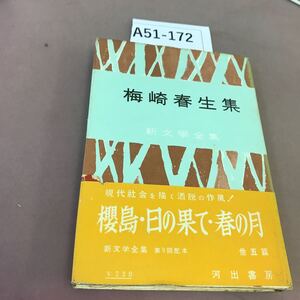 A51-172 梅崎春生集 新文學全集 河出書房 