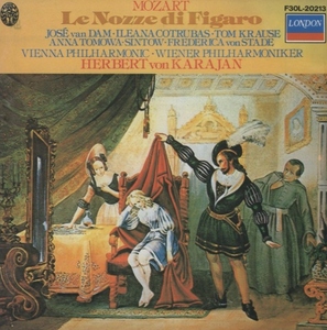 モーツァルト:歌劇「フィガロの結婚」ハイライツ / ヴァン・ダム(Br) / カラヤン＆ウィーン・フィル / 1978年録音 / LONDON / F30L-20213