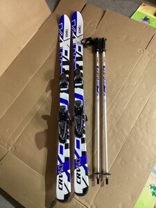 IGNIO イグニオ CRV-X スキー 150cm ブルー ホワイト ストック 110cm