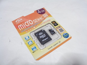 Team micro SDHC 4GB メモリーカード