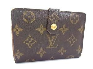 1円 LOUIS VUITTON ルイヴィトン M61663 モノグラム ポルトモネ ビエ ヴィエノワ 二つ折り 財布 ウォレット ブラウン系 FL2621