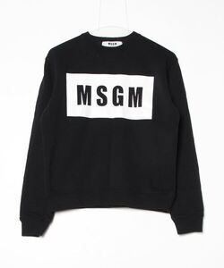 「MSGM」 スウェットカットソー M ブラック レディース