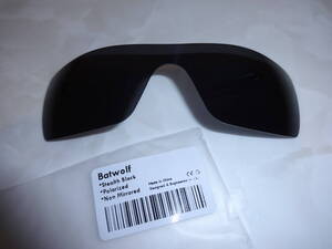 ★処分価格★オークリー　バットウルフ用 カスタム偏光レンズ　Batwolf BLACK Color Polarized