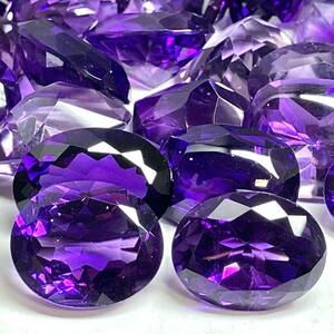 ［天然アメジストおまとめ300ct］J ルース 裸石 宝石 ジュエリー jewelry amethyst 紫水晶 DB4 ①