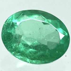 〔天然エメラルド0.226ct〕U 約4.47×3.57 ソーティング付 ルース 裸石 宝石 ジュエリーjewerly emerald 