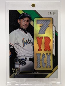 【18枚限定】イチロー/2016/Topps/Triple Threads/GAME-USED MEMORABILIA/ マーリンズ