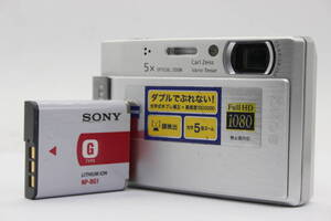 【返品保証】 ソニー SONY Cyber-shot DSC-T100 5x バッテリー付き コンパクトデジタルカメラ s9579