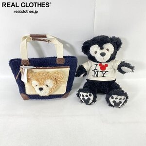 【難有り含む】Disney/ディズニー/シー I LOVE NY ニューヨーク限定 Duffy/ダッフィー ぬいぐるみ/トートバッグ/2点セット /080