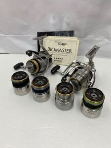 SHIMANO シマノ Super SHIP BIOMASTER バイオマスター 3000 リール スプール 6点まとめ 取扱説明書付 動作未確認