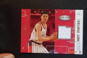 Yao Ming 2002-03 Hoops Hot Prospect Hot Materials