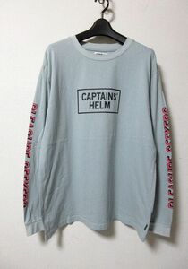 CAPTAINS HELM キャプテンズヘルム PLEASURE SEEKERS L/S TEE 袖ロゴ ロンT ロングスリーブ 長袖Tシャツ XL