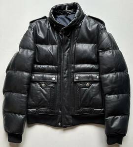 Dior HOMME 08AW レザーダウンライダースブルゾン44極美品