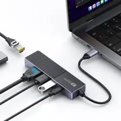 USB C ハブ 5 ポート 4K HDMIポート 60W PD充電 etc.
