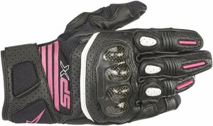 Lサイズ - ブラック/フーシャ - ALPINESTARS アルパインスターズ 女性用 Stella SPX Air Carbon V2 グローブ