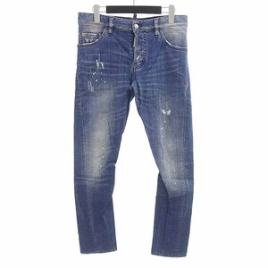 【特別価格】DSQUARED2 14AW SEXY TWIST JEAN セクシーツイスト デニムパンツ ネイビー メンズ46