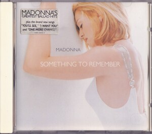 マドンナ / MADONNA / SOMETHING TO REMEMBER /EU盤/中古CD!!75794