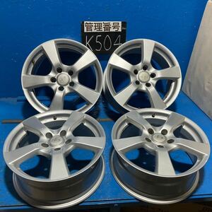 〈K504〉ホイール4本セット　GRASS 17インチ7J オフセット+38 PCD5H114.3 ハブ73mm ボルト穴13mm