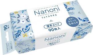 Nanoni いつでも清潔 Face towel (フェイスタオル) 薄手タイプ 90枚入り