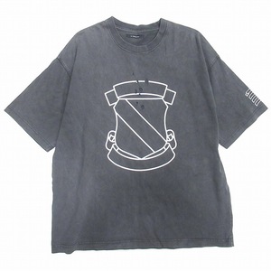 美品 22ss RE:Number (N)ine ナンバーナイン EMBLEM CLASH PIGMENT BIO TEE Tシャツ エンブレム クラッシュ ピグメント バイオ 半袖