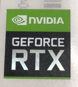 ■新品・未使用 ■10枚セット 【NVIDIA GEFORCE RTX】エンブレムシール【18*18㎜】送料無料・追跡サービス付き☆P192