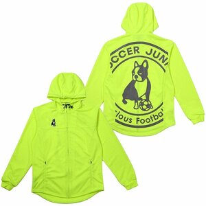 soccer junky (サッカージャンキー) トレーニング ZIP フーディ (S) YELLOW SJ22A11 | futsal フットサル イエロー ジャージ