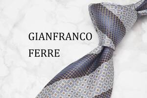 【美品】GIANFRANCO FERRE ジャンフランコフェレ A-1026 ITALY イタリア製 ブランド ネクタイ 良品 古着 卸 USED オールド SILK