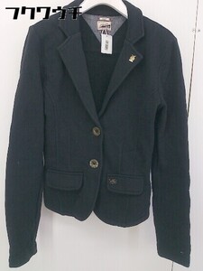 ◇ HILFIGER DENIM ヒルフィガーデニム 裏起毛 長袖 ジャケット サイズS ブラック レディース