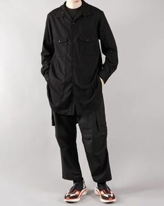 Y-3 CLASSIC WOOL FLANNEL SHIRT ワイスリー シャツ yohji yamamoto adidas ヨウジヤマモト