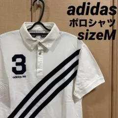 adidas アディダス　ゴルフウェア　ポロシャツ　白　サイズM