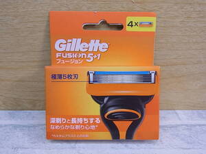 ◎K/553●【未使用品】ジレット Gillette☆T字カミソリ用替刃 4個組☆フュージョン FUSION 5+1