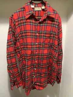 80s 90s 米国製 L.L.BEAN エルエルビーン ネルシャツ