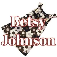 花柄　ワンピース　Betsey Johnson 茶色　ブラウン　フラワー