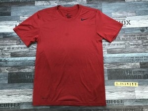 NIKE ナイキ DRI-FIT メンズ ロゴプリント 半袖Tシャツ S 赤