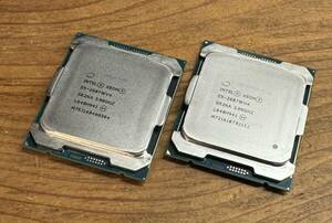 ★美品送無★2個セットIntel Xeon E5-2687W V4 SR2NA LGA2011 3.0GHz TB 3.5GHz 12Core 24Threads 30MB ワークステーション最適