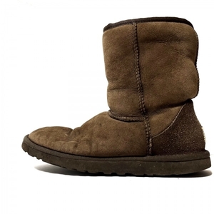 アグ UGG ショートブーツ W6 5825 クラシックショート ムートン ダークブラウン レディース 靴