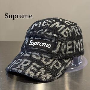 『Supreme』シュプリーム パイル総柄BOXロゴ ジェットキャップ