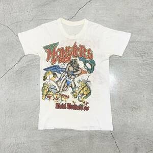 希少!!80s MONSTERS OF ROCK METAL MADNESS88 VAN HALEN MEATALLICA モンスターズオブロック ヴァンヘイレン メタリカ ロック Ｔシャツ /CR