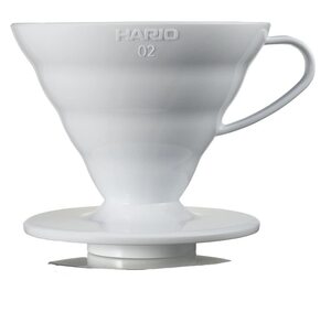 HARIO(ハリオ) V60 透過ドリッパー 02 ホワイト 1~4杯用 コーヒー ハンドドリップ 日本製 VDR-02