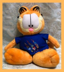 2023 ガーフィールド TシャツGBぬいぐるみ Tシャツ ブルー GARFIELD ねこ 猫 ネコ ぬいぐるみ 