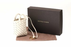 ボッテガ・ヴェネタ イントレチャート バッグチャーム 中古品 USED Aランク BOTTEGA VENETA 577778/6835