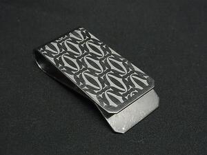 1円 Cartier カルティエ cドゥカルティエ マネークリップ 札ばさみ メンズ レディース シルバー系 FL2250