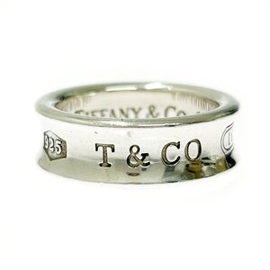 【1円スタート】TIFFANY & Co. ティファニー シルバー ナロー 1837 7.4g 925刻印 指輪 リング 369609