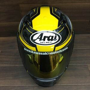 US 240606 B-536 Arai アライ HELMET ヘルメット Rapide-IR ラパイドIR Lサイズ57.58CM フルフェイス ミラーシールド 2014年製 現状品