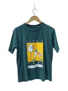 PLAN C◆TAKE CARE/Tシャツ/S/コットン/GRN/プリント/RO12ATCJO1C