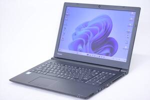 1円～ i7 Windows11 Office2019 16Gメモリ 15.6インチ バッテリー良好 dynabook B65/DP i7-8650U 16GB SSD256GB TFT DVD テンキー カメラ