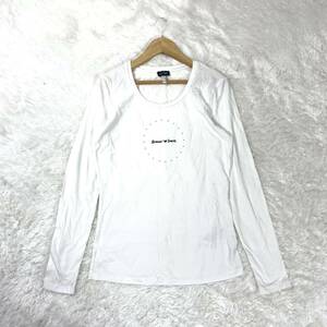 アルマーニジーンズ 長袖Tシャツ ロンT ホワイト 白 38 YA6693