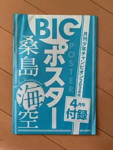 【未開封】 桑島海空 BIGポスター 月刊少年チャンピオン 2024年4月号