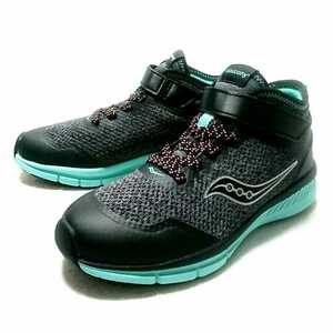 未使用/Saucony/SY-G IDEAL MID/サッカニー/子供/ミッド/スニーカー/13M=19.0cm/black×TRQ